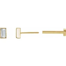 Load image into Gallery viewer, Diamond Press Fit Back Stud Earring