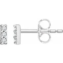 Load image into Gallery viewer, Diamond Bar Earrings
