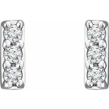 Load image into Gallery viewer, Diamond Bar Earrings
