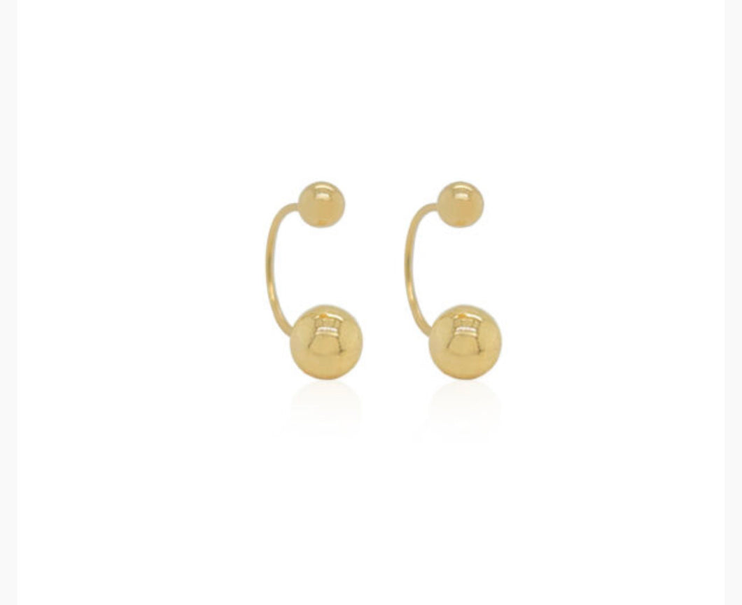 Double Ball Earrings
